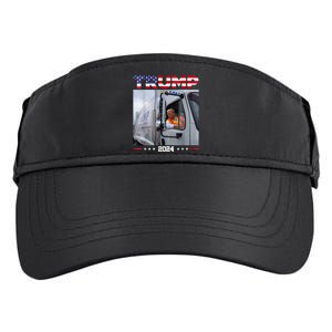 Donald Trump Rides Garbage Truck Garbage Truck Trump 2024 Adult Drive Performance Visor