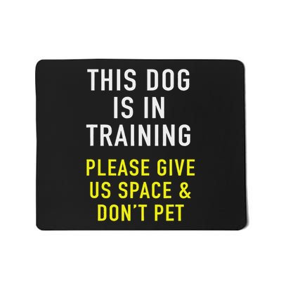 Dog Trainer & Reactive Dog In Training Design For Dog Owners Mousepad