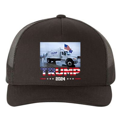 Donald Trump Rides Garbage Truck Garbage Truck Trump 2024 Yupoong Adult 5-Panel Trucker Hat