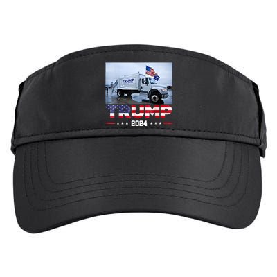 Donald Trump Rides Garbage Truck Garbage Truck Trump 2024 Adult Drive Performance Visor