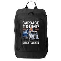 Donald Trump Rides In Garbage Truck City Backpack