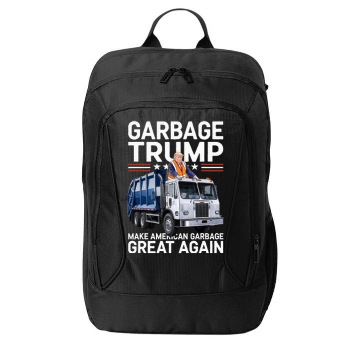 Donald Trump Rides In Garbage Truck City Backpack