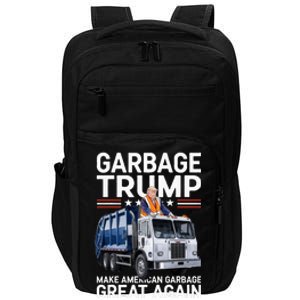 Donald Trump Rides In Garbage Truck Impact Tech Backpack