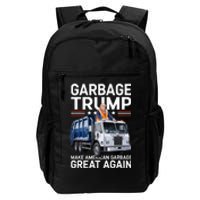 Donald Trump Rides In Garbage Truck Daily Commute Backpack