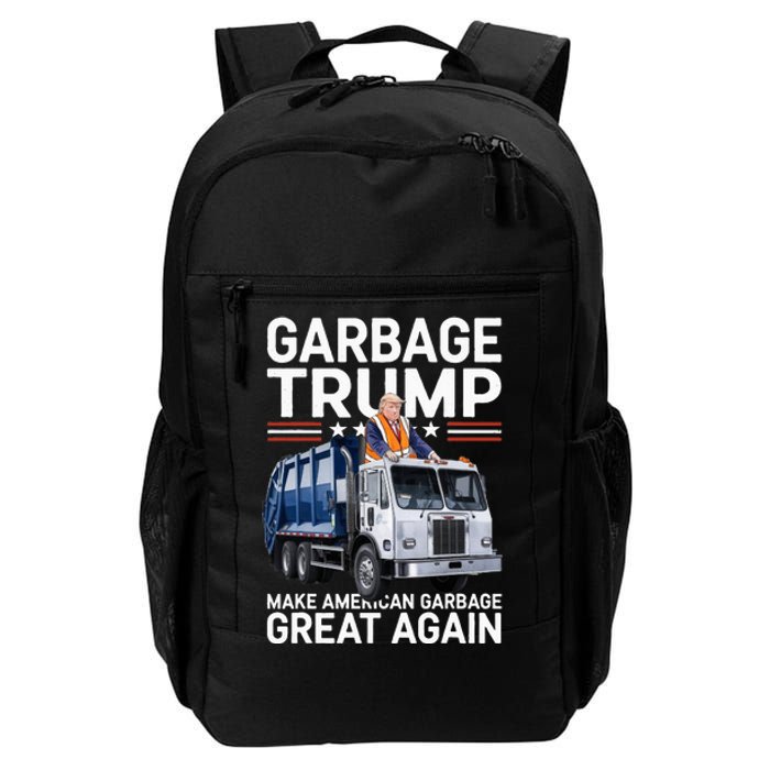 Donald Trump Rides In Garbage Truck Daily Commute Backpack