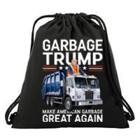 Donald Trump Rides In Garbage Truck Drawstring Bag