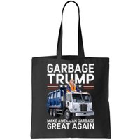 Donald Trump Rides In Garbage Truck Tote Bag