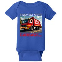 Donald Trump Rides In Garbage Truck Baby Bodysuit