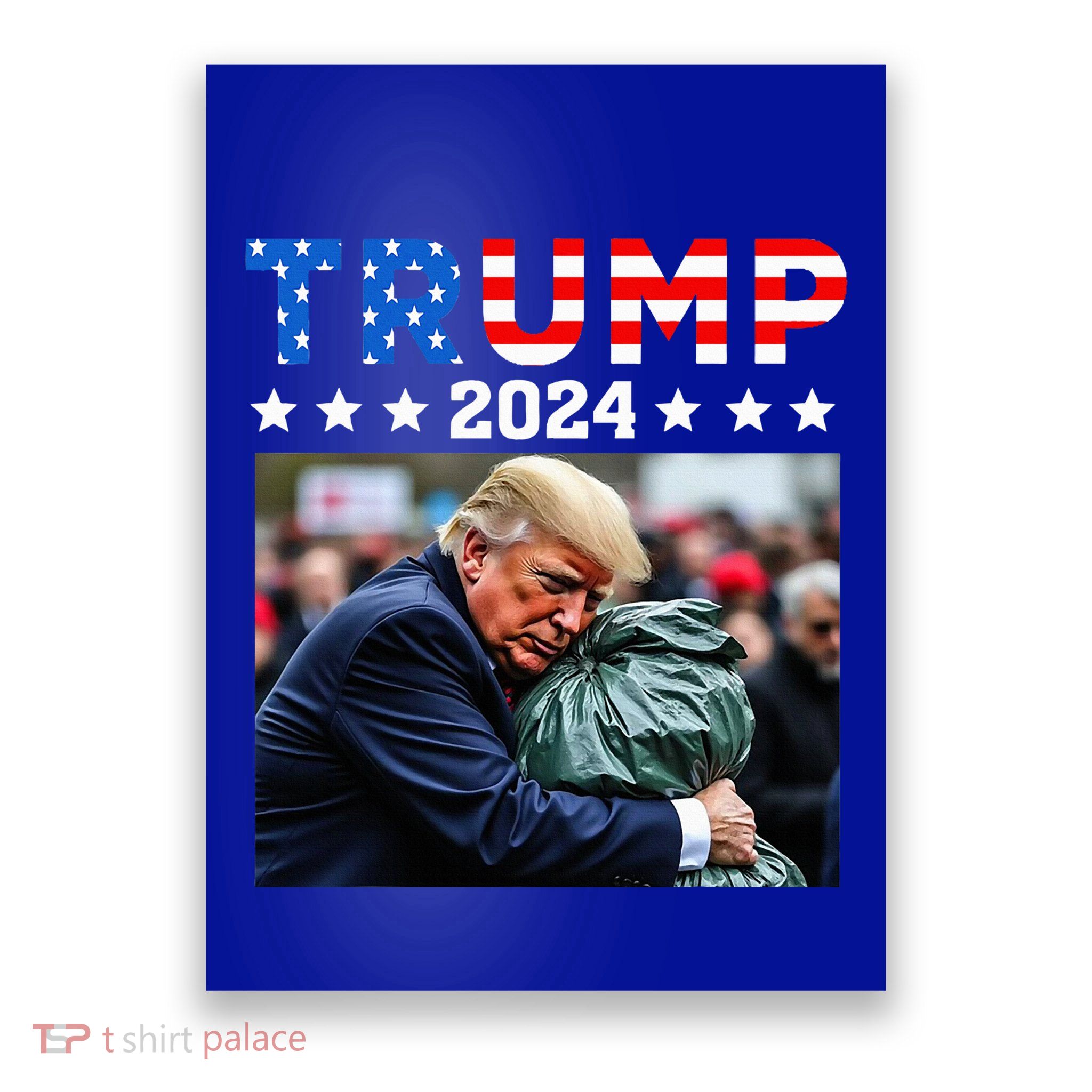 Donald Trump Rides In Garbage Truck Garbage Trump Poster