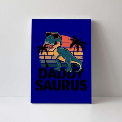 Daddysaurus T Rex Dinosaur Daddy Mommy Family Matching Gift Canvas