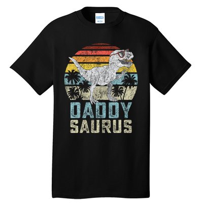 Daddysaurus T Rex Dinosaur Daddy Saurus Family Matching Tall T-Shirt