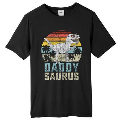 Daddysaurus T Rex Dinosaur Daddy Saurus Family Matching Tall Fusion ChromaSoft Performance T-Shirt