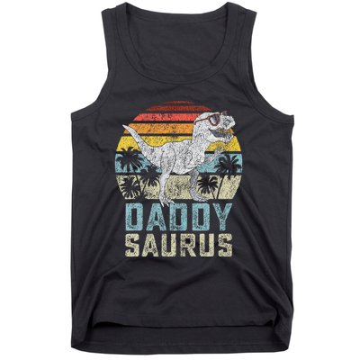 Daddysaurus T Rex Dinosaur Daddy Saurus Family Matching Tank Top