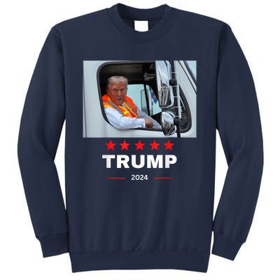 Donald Trump Rides In Garbage Truck Sweatshirt