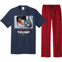 Donald Trump Rides In Garbage Truck Pajama Set