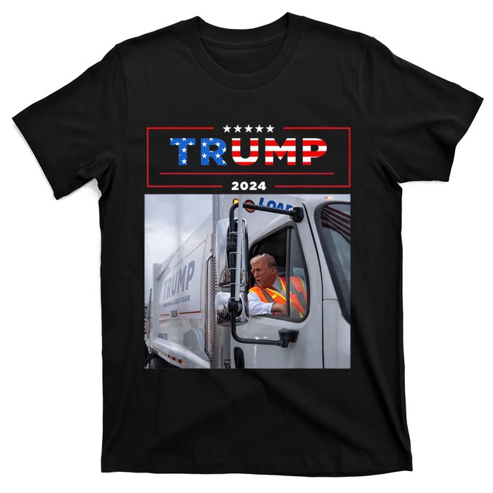 Donald Trump Rides In Garbage Truck T-Shirt