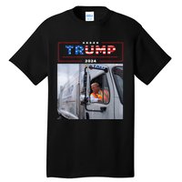 Donald Trump Rides In Garbage Truck Tall T-Shirt