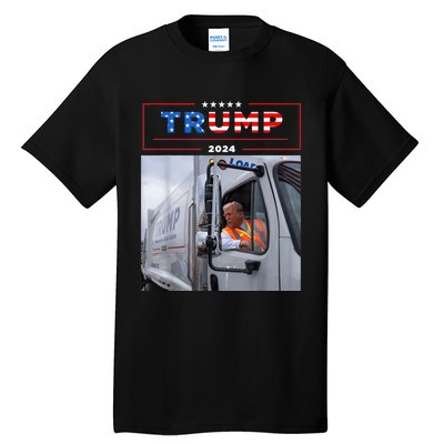 Donald Trump Rides In Garbage Truck Tall T-Shirt