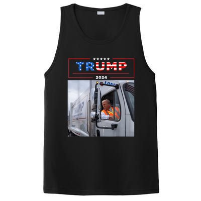 Donald Trump Rides In Garbage Truck PosiCharge Competitor Tank