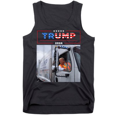 Donald Trump Rides In Garbage Truck Tank Top