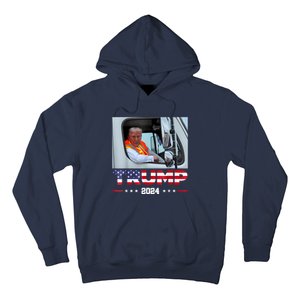 Donald Trump Rides In Garbage Truck Hoodie