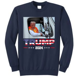 Donald Trump Rides In Garbage Truck Sweatshirt