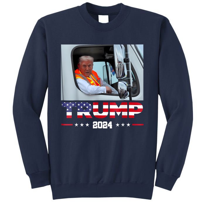 Donald Trump Rides In Garbage Truck Sweatshirt