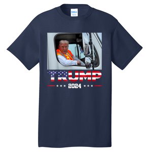 Donald Trump Rides In Garbage Truck Tall T-Shirt