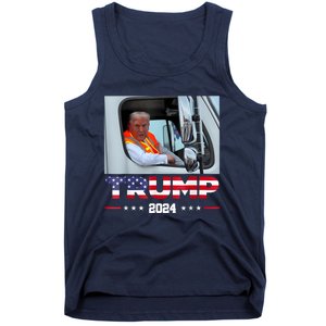 Donald Trump Rides In Garbage Truck Tank Top