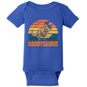 Daddysaurus T Rex Dinosaur Daddy Saurus Family Matching Gift Baby Bodysuit