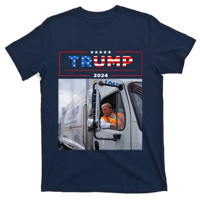 Donald Trump Rides In Garbage Truck Garbage Trump T-Shirt