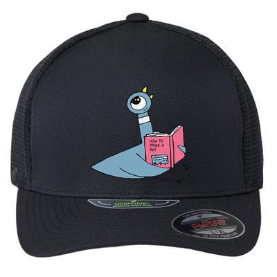 Driven To Read Pigeon Library Reading Books Reader Gift Flexfit Unipanel Trucker Cap