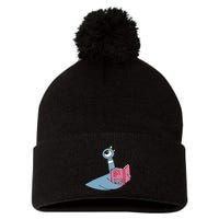 Driven To Read Pigeon Library Reading Books Reader Gift Pom Pom 12in Knit Beanie