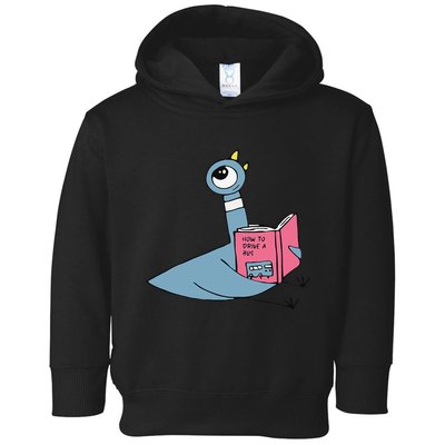 Driven To Read Pigeon Library Reading Books Reader Gift Toddler Hoodie