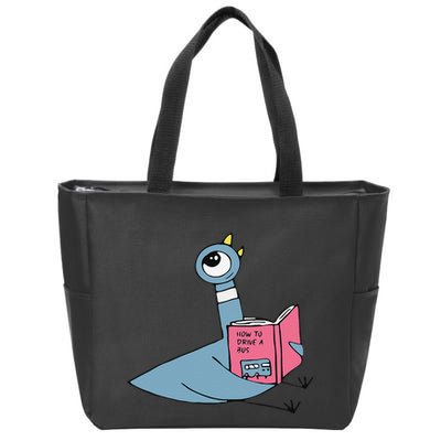 Driven To Read Pigeon Library Reading Books Reader Gift Zip Tote Bag