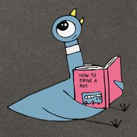 Driven To Read Pigeon Library Reading Books Reader Gift Cotton Canvas Backpack