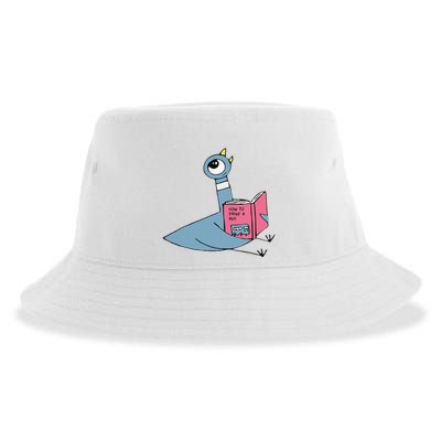 Driven To Read Pigeon Library Reading Books Reader Gift Sustainable Bucket Hat