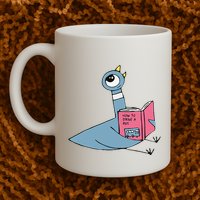 Driven To Read Pigeon Library Reading Books Reader Gift Mug