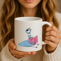 Driven To Read Pigeon Library Reading Books Reader Gift Mug