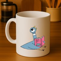 Driven To Read Pigeon Library Reading Books Reader Gift Mug