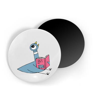 Driven To Read Pigeon Library Reading Books Reader Gift Magnet