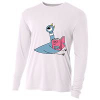 Driven To Read Pigeon Library Reading Books Reader Gift Cooling Performance Long Sleeve Crew
