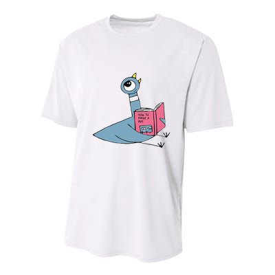 Driven To Read Pigeon Library Reading Books Reader Gift Youth Performance Sprint T-Shirt
