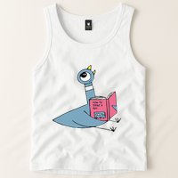 Driven To Read Pigeon Library Reading Books Reader Gift Tank Top