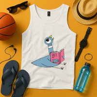 Driven To Read Pigeon Library Reading Books Reader Gift Tank Top