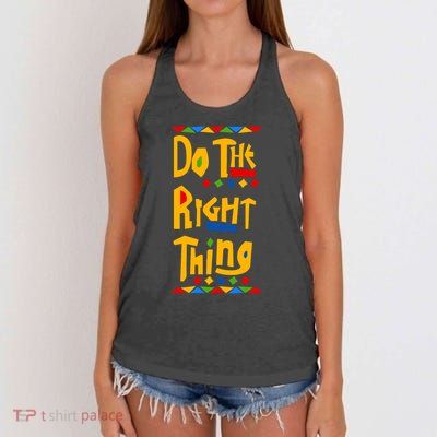Do The Right Thing Women's Knotted Racerback Tank