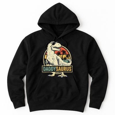 Daddysaurus T Rex Dinosaur Daddy Saurus Fathers Day Gift Dad Hoodie
