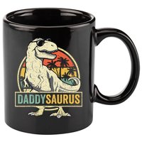 Daddysaurus T Rex Dinosaur Daddy Saurus Fathers Day Gift Dad 11oz C Handle Ceramic Mug