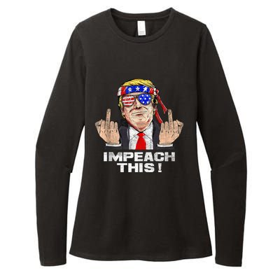 Donald Trump Run For President American Impeach This Pro Donald Trump Gifts Rep Womens CVC Long Sleeve Shirt