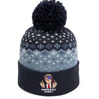 Donald Trump Run For President American Impeach This Pro Donald Trump Gifts Rep The Baniff Cuffed Pom Beanie